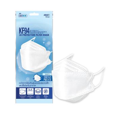 COOWIN KF94 3D Protection Filter Mask สีดำ [5 Pcs.]